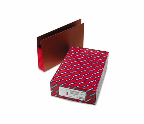 SMD74686 3 1/2 Inch Expansion File PocketsStraight Tab, Legal, Red, 10/Box By SMEAD MANUFACTURING CO.