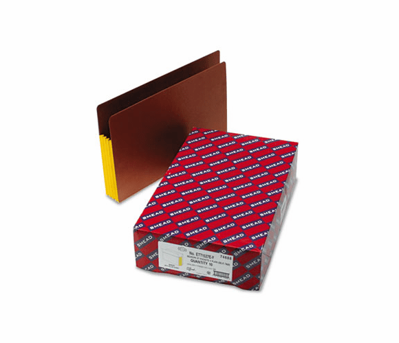 SMD74688 3 1/2 Inch Expansion File PocketsStraight Tab, Legal, Yellow, 10/Box By SMEAD MANUFACTURING CO.