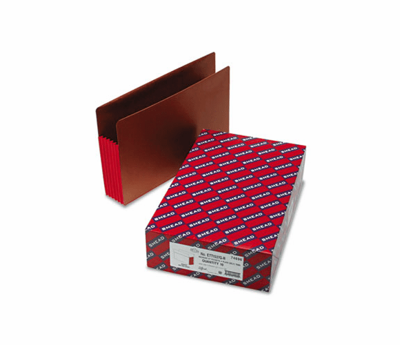 SMD74696 5 1/4 Inch Expansion File PocketsStraight Tab, Legal, Red, 10/Box By SMEAD MANUFACTURING CO.