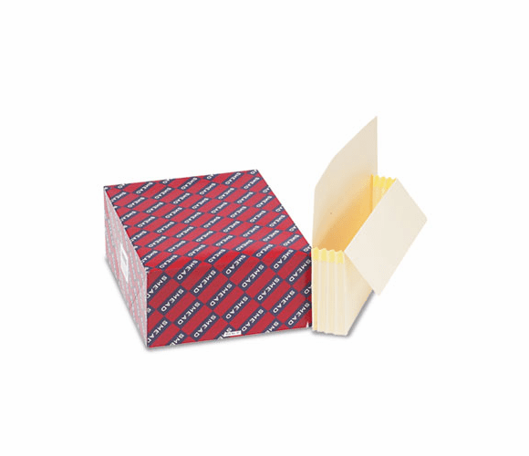 SMD75124 3 1/2 Inch Expansion End Tab File Pockets, Straight Tab, Letter, Manila, 25/Box By SMEAD MANUFACTURING CO.