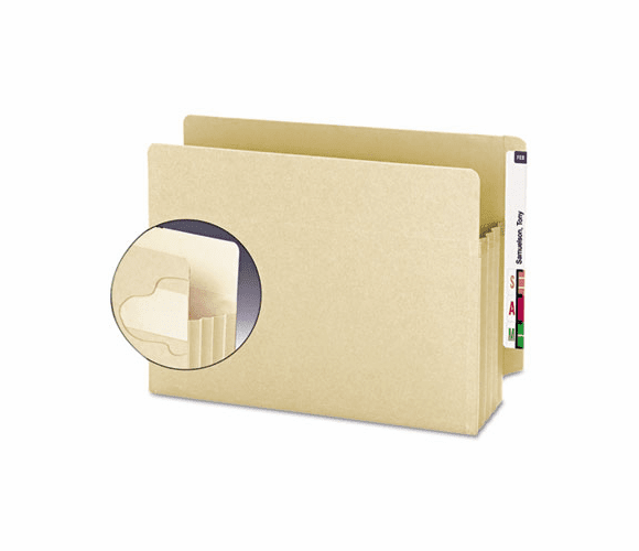 SMD75150 End Tab Tuff Pockets, 3 1/2 Exp, Letter, Manila, 10/BX By SMEAD MANUFACTURING CO.