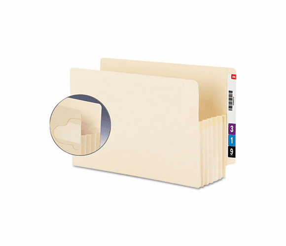 SMD75160 End Tab Tuff Pockets, 5 1/4 Exp, Letter, Manila, 10/BX By SMEAD MANUFACTURING CO.