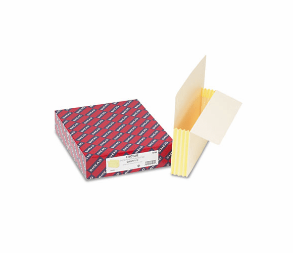 SMD75164 3 1/2 Inch Expansion End Tab File Pockets with Tyvek, Letter, Manila, 10/Box By SMEAD MANUFACTURING CO.