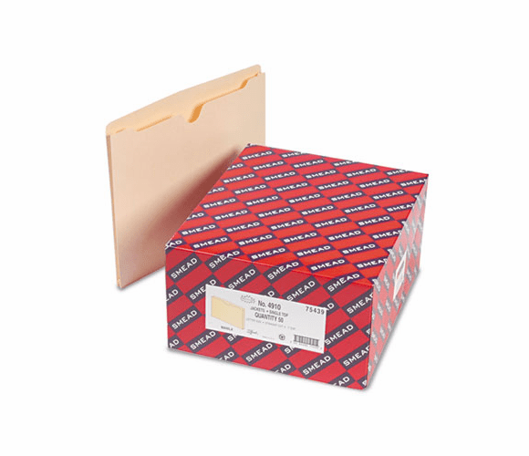SMD75439 File Jackets with One Inch Expansion, Letter, 11 Point Manila, 50/Box By SMEAD MANUFACTURING CO.
