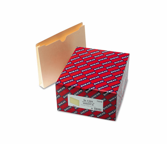 SMD75540 Double-Ply File Jacket, 1 1/2 Inch Expansion, Letter, 11 Point Manila, 50/Box By SMEAD MANUFACTURING CO.