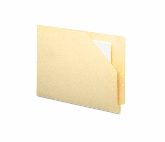SMD75700 End Tab File Pockets, Cut-Away Front Corner, Letter, 11 Point Manila, 100/Box By SMEAD MANUFACTURING CO.