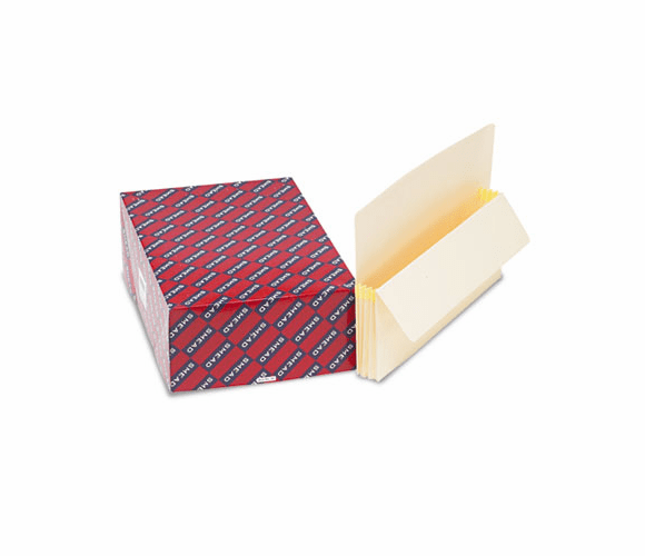 SMD76124 3 1/2 Inch Expansion End Tab File Pockets, Straight Tab, Legal, Manila, 25/Box By SMEAD MANUFACTURING CO.