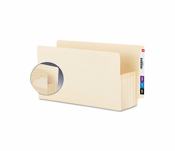 SMD76160 End Tab Tuff Pockets, 5 1/4 Exp, Legal, Manila, 10/BX By SMEAD MANUFACTURING CO.