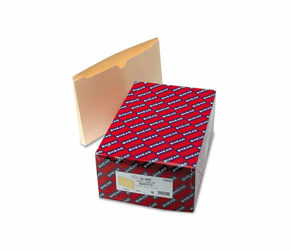 SMD76439 File Jackets with One Inch Expansion, Legal 11 Point Manila, 50/Box By SMEAD MANUFACTURING CO.