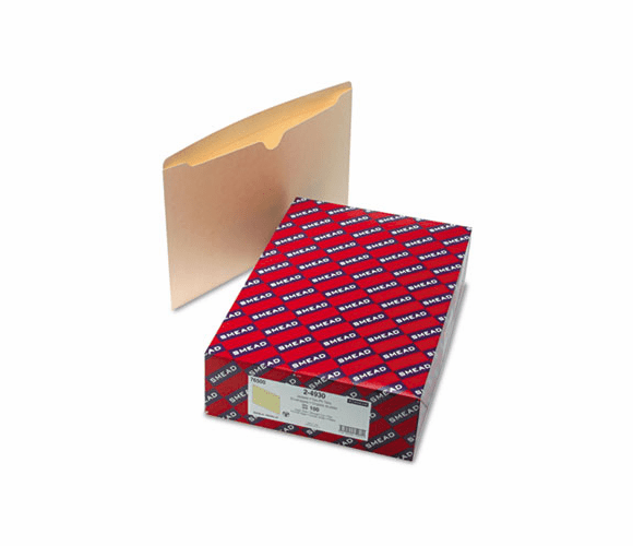 SMD76500 File Jackets with Double-Ply Top, Legal, 11 Point Manila, 100/Box By SMEAD MANUFACTURING CO.