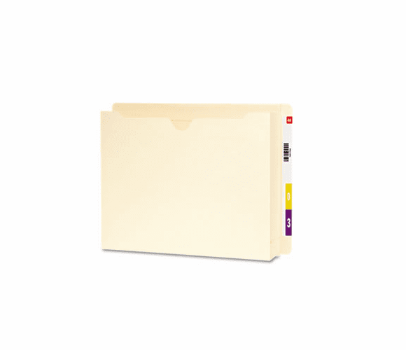 SMD76510 Recycled End Tab File Jacket, Letter, Two Inch Expansion, Manila, 25/Box By SMEAD MANUFACTURING CO.