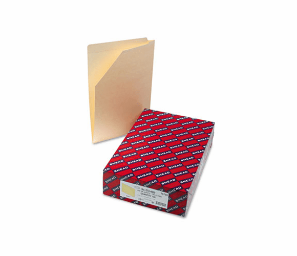 SMD76700 End Tab File Pockets with Cut-Away Front Corner, Legal, 11 Point Manila, 100/Box By SMEAD MANUFACTURING CO.
