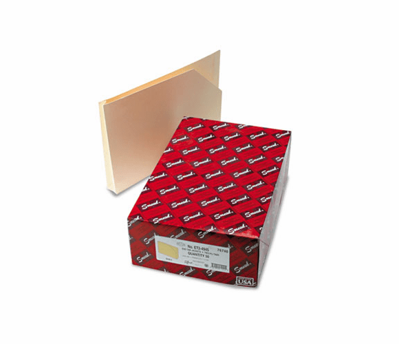 SMD76740 End Tab File Pockets, 1 1/2 Inch Expansion, Legal, 14 Point Manila, 50/Box By SMEAD MANUFACTURING CO.