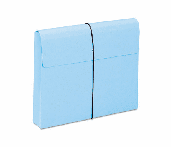 SMD77203 Two Inch Expansion Wallet with String, Letter, Blue, BOX OF 1 By SMEAD MANUFACTURING CO.