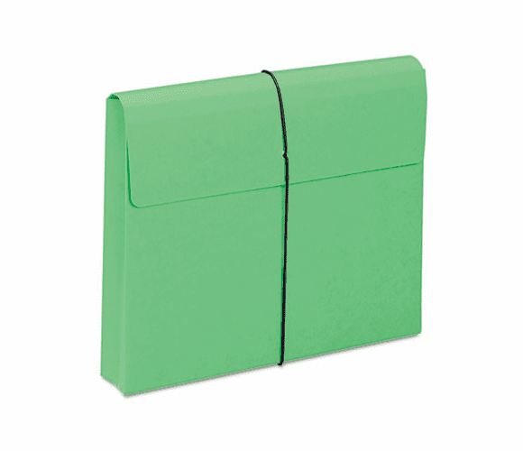 SMD77204 Two Inch Expansion Wallet with String, Letter, Green, 10/BX By SMEAD MANUFACTURING CO.