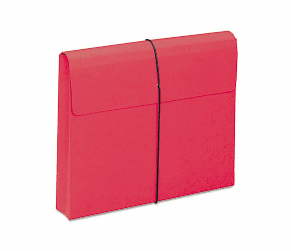 SMD77205 Two Inch Expansion Wallet with String, Letter, Red, 10/BX By SMEAD MANUFACTURING CO.