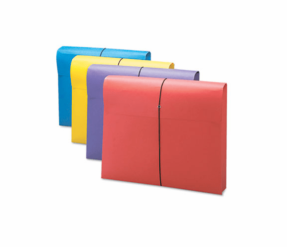 SMD77291 Two Inch Expansion Antimicrobial File Wallet, Letter, Four Colors, 4/Pack By SMEAD MANUFACTURING CO.