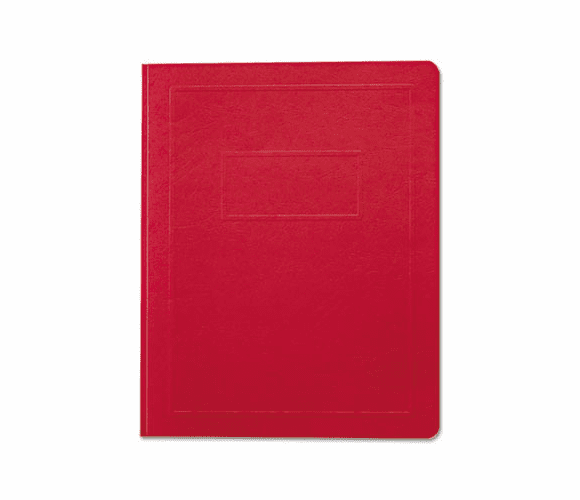 SMD87159 Leatherette Brief Cover, Tang Fasteners, Letter, 1/2" Capacity, Red, 25/Box By SMEAD MANUFACTURING CO.