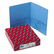 SMD87852 Two-Pocket Portfolio, Embossed Leather Grain Heavy Paper, Blue, 25/Box By SMEAD MANUFACTURING CO.