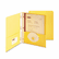 SMD88062 Paper Two-Pocket Portfolio, Tang Clip, Letter, 1/2" Capacity, Yellow, 25/Box By SMEAD MANUFACTURING CO.