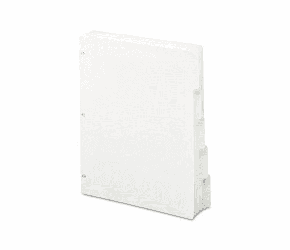 SMD89415 Three-Ring Binder Index Divider, 5-Tab, White By SMEAD MANUFACTURING CO.