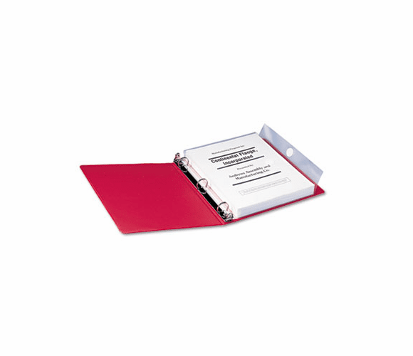 SMD89500 Poly Ring Binder Pockets, 9 x 11-1/2, Clear, 3/Pack By SMEAD MANUFACTURING CO.