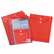 SMD89547 Poly String & Button Envelope, 9 3/4 x 11 5/8 x 1 1/4, Red, 5/Pack By SMEAD MANUFACTURING CO.