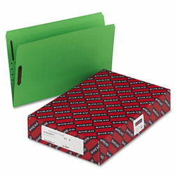 SMDF2150CGN2K13 Top Tab Fastener File Folder, 11 Point Paperboard, Straight Cut, Green, 50/Box By SMEAD MANUFACTURING CO.