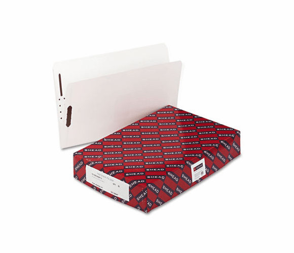 SMDF2150CW2K13 Top Tab Fastener File Folder, 11 Point Paperboard, Straight Cut, White, 50/Box By SMEAD MANUFACTURING CO.