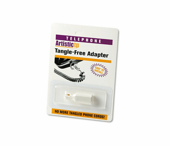 SOF21000 Rotating 360 Telephone Cord Detangler, White By SOFTALK LLC