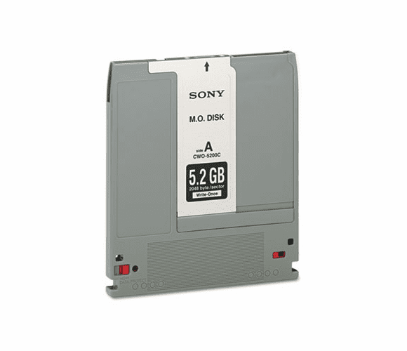 SONCWO5200 Optical Disk, Write Once 5.25" (WORM) Disks, 5.2GB, 2,048 Bytes/Sector By SONY ELECTRONICS, INC.