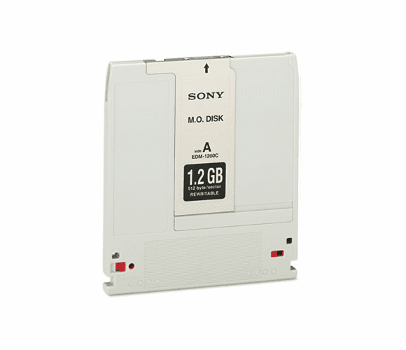 SONEDM1200 Magneto Optical Disk, 5.25", 1.2GB, 512 Bytes/Sector, Rewritable By SONY ELECTRONICS, INC.