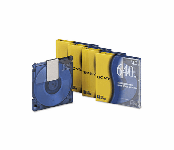 SONEDM640 Magneto Optical Disk, 3.5, 640MB, 2,048 Bytes/Sector, Rewritable By SONY ELECTRONICS, INC.