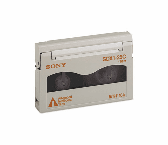 SONSDX125C 8 mm AIT-1 Cartridge, 170m, 25GB Native/65GB Compressed Capacity By SONY ELECTRONICS, INC.