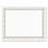SOUCTP2W Premium Certificates, White, Spiro Silver Foil Border, 66 lb,  8,5 x 11, 15/Pack By SOUTHWORTH CO.