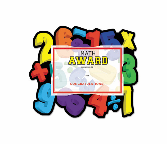 SOUMAK3 Motivations Numbers "Math" Certificate Award Kit and Holder, 8.5 X 5.5, 10/pk By SOUTHWORTH CO.