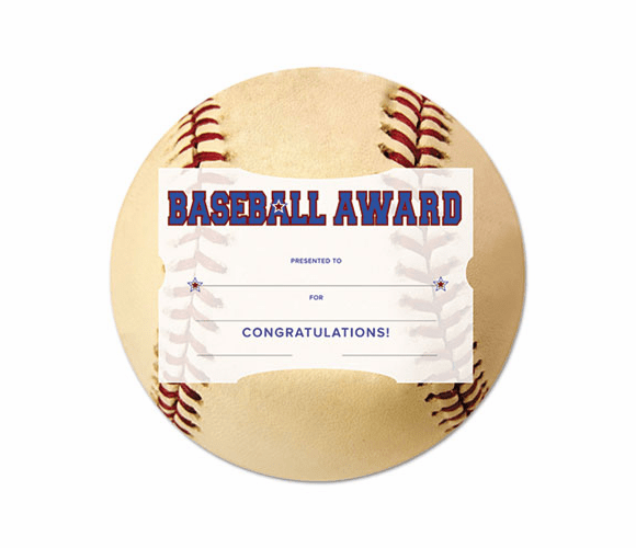 SOUMSK2 Motivations Baseball Sports Certificate Award Kit and Holder, 8.5 X 5.5, 10/pk By SOUTHWORTH CO.