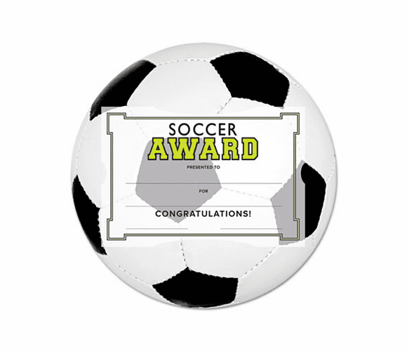 SOUMSK5 Motivations Soccer Sports Certificate Award Kit and Holder, 8.5 X 5.5, 10/pk By SOUTHWORTH CO.