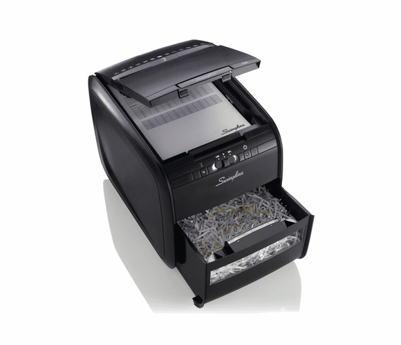 Stack-and-Shred 60X Hands Free Shredder, Cross-Cut, 60 Sheets By Swingline