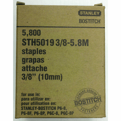 Stanley Bostitch 3/8"" (10mm) Staples 1/2"" Crown