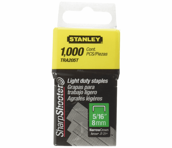 Stanley TRA205T 1,000 Units 5/16-Inch Light Duty Staples