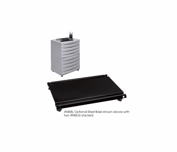 Steel Caster Base for B-Size Plan File Cabinet 4946BL By Safco