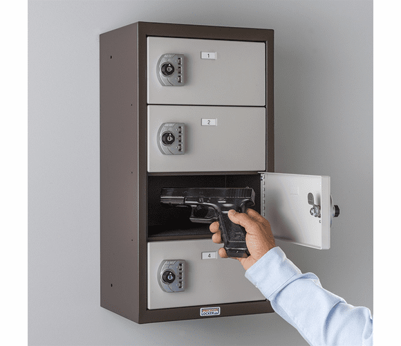 STL14-120823C Commander Keyless Pistol Locker (4 Doors) By Precision Locker