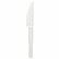 STMCPLA001S Jaya Compostable Cutlery, 6" Length, Knife, Pearl, 500 per Carton By ASEAN