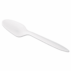STMCPLA003S Jaya Compostable Cutlery, 6" Length, Spoon, Pearl, 500 per Carton By ASEAN