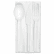 STMCPLA005 Jaya Compostable Cutlery Kit, 6" Length, Pearl, 250 Sets per Carton By ASEAN