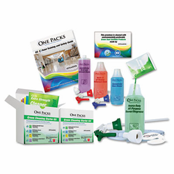 STNST0849UST Green Cleaning Starter Kit, Pre-Measured, 5 Type of Cleaners & Bottles, 1 Kit By STEARNS PACKAGING CORPORATION