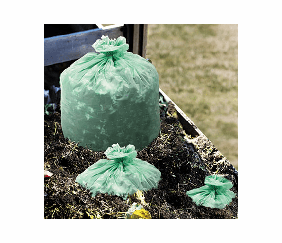 STOE3348E85 EcoSafe-6400 Compostable Bags, .85mil, 33 x 48, Green, 50/Box By STOUT