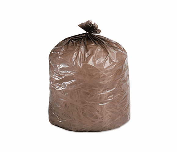 STOG3036B80 EcoBag, Heavy Strength, 30 gal, .8mil, 30 x 36, Brown, 60/Box By STOUT