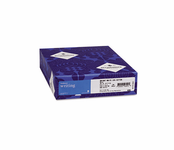 STT300068 25% Cotton Business Stationery, 24 lbs., 8-1/2 x 11, Ultimate White, 500/Ream By MOHAWK FINE PAPERS